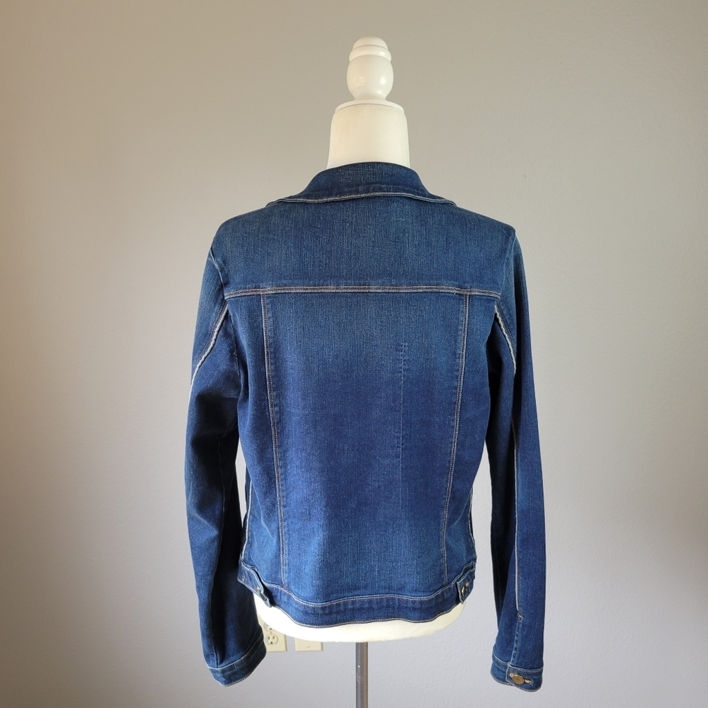 FRAME // ltd ed le slim denim jacket in medium blue denim shore coast - Picture 12 of 16